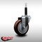 Service Caster 4'' SS Maroon Poly Wheel Swivel 3/4'' Expanding Stem Caster SCC-SSEX20S414-PPUB-MRN-34 - alternate 4